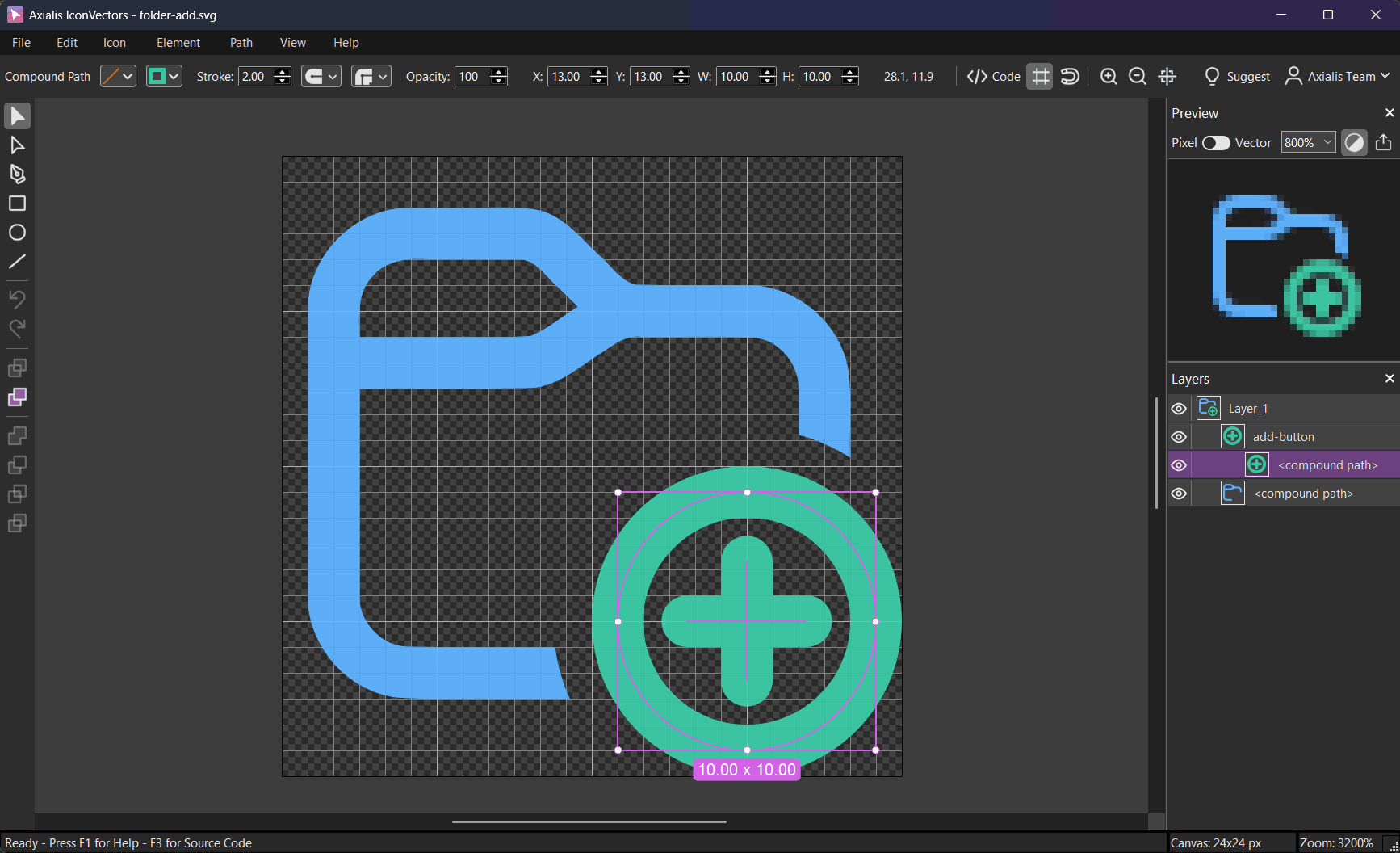 Axialis IconVectors Workspace