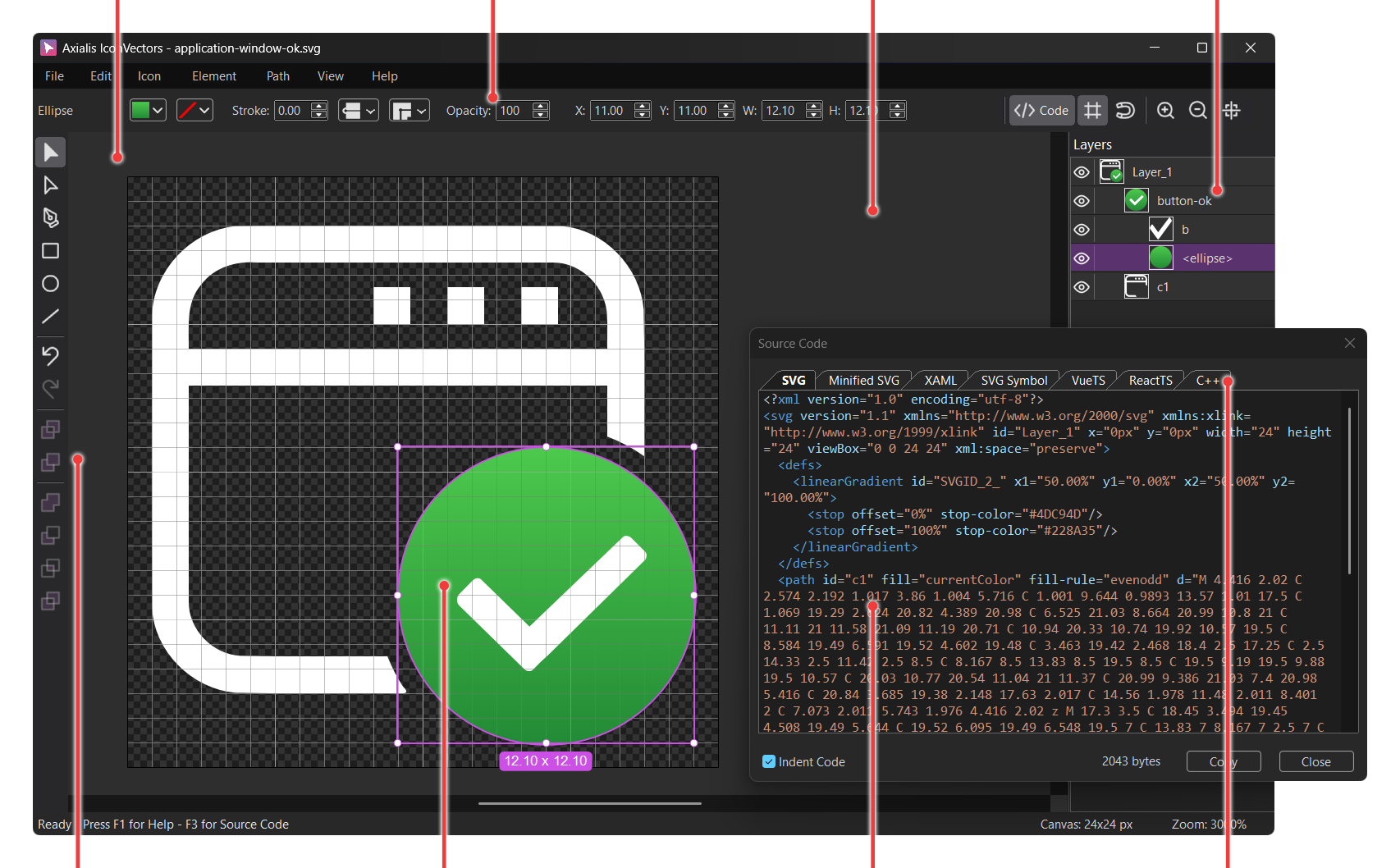 IconVectors Feature Overview