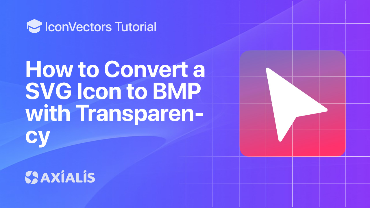 Convert a SVG icon to BMP in IconVectors