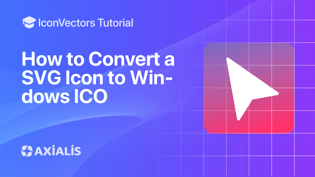 Create a Windows .ico from an SVG in IconVectors