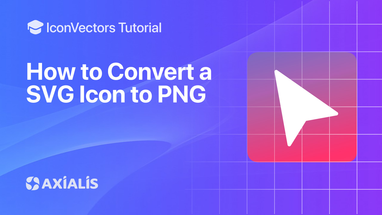 Convert a SVG icon to PNG in IconVectors