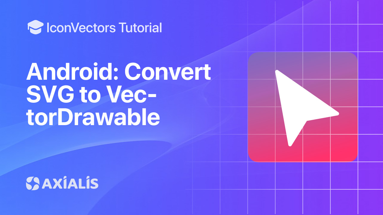 Import an SVG into Android Studio to create a VectorDrawable
