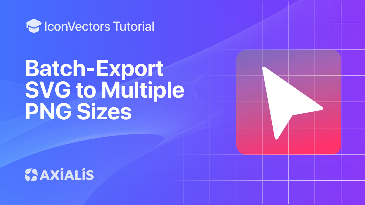 Export multiple PNG sizes at once in IconVectors