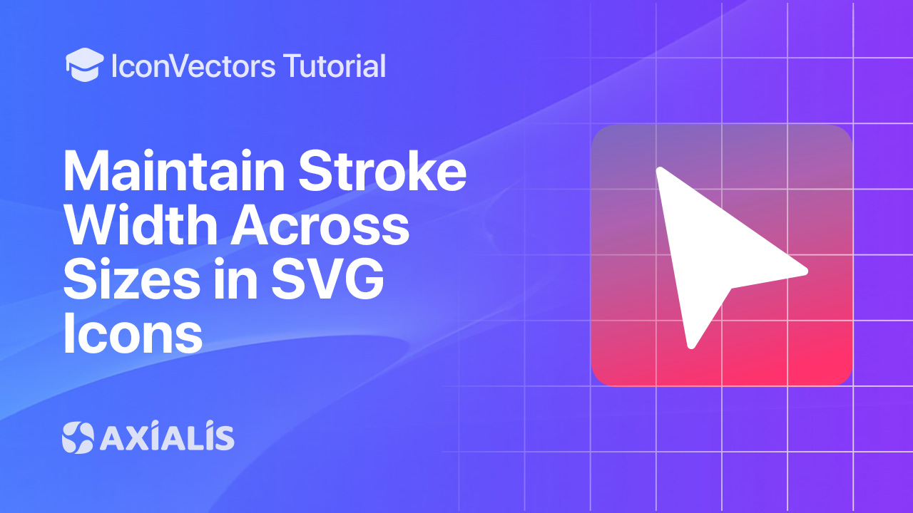 Keep SVG stroke width constant while scaling the icon