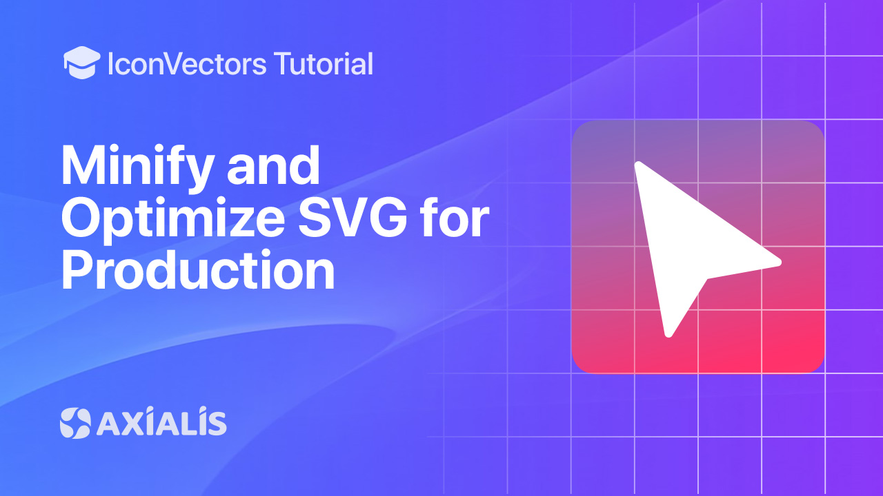 Minify and optimize SVG icons for production