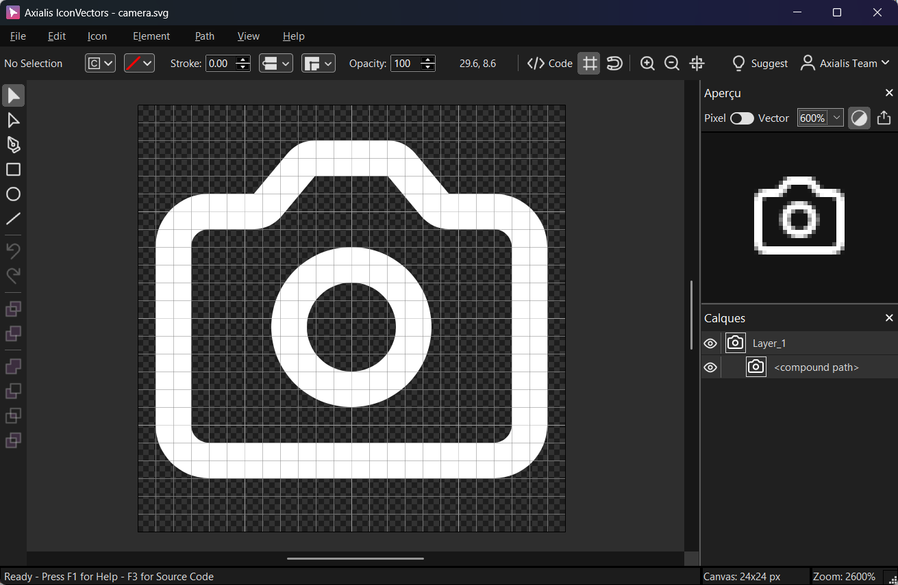 Preparing an SVG icon in IconVectors