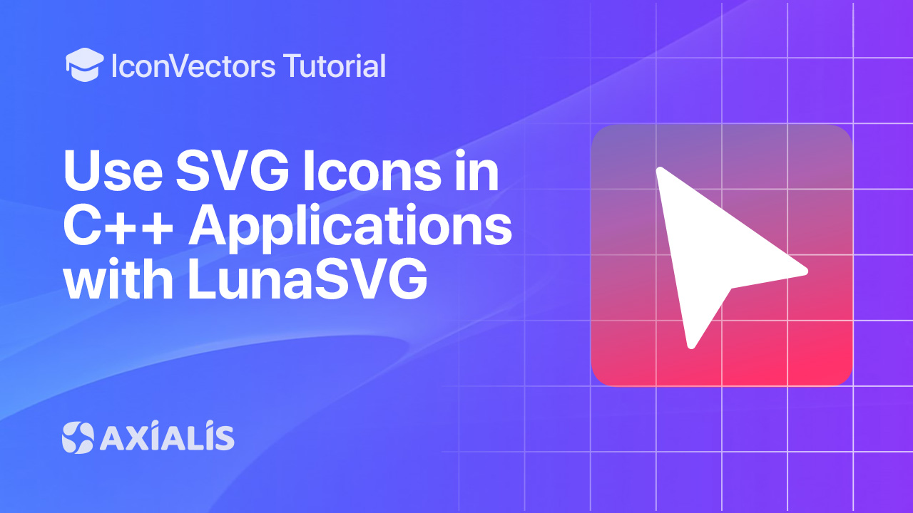 Render SVG icons in C++ using LunaSVG